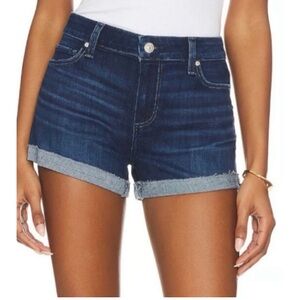 PAIGE Jimmy Jimmy Dark Blue Jean Shorts